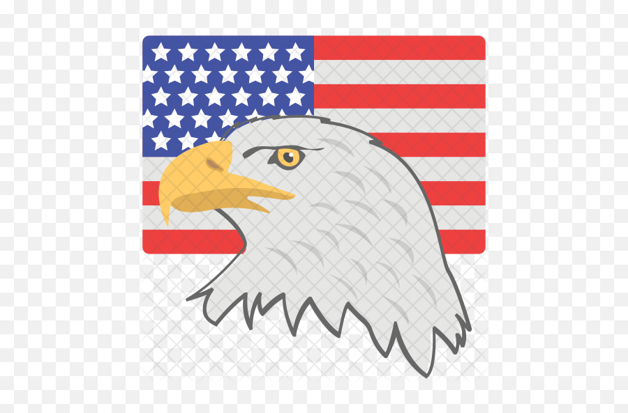 American Eagle Day Icon Of Flat Style - American Flag Dog Silhouette Png,American Eagle Png
