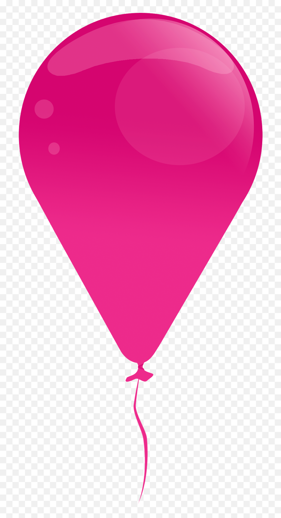 Download Pink Balloon Clipart Png Transparent - Uokplrs Pink Balloon Clip Art,Balloons Clipart Transparent