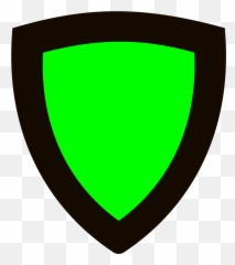 White Shield With Blue Outline Svg Vector - Vertical png