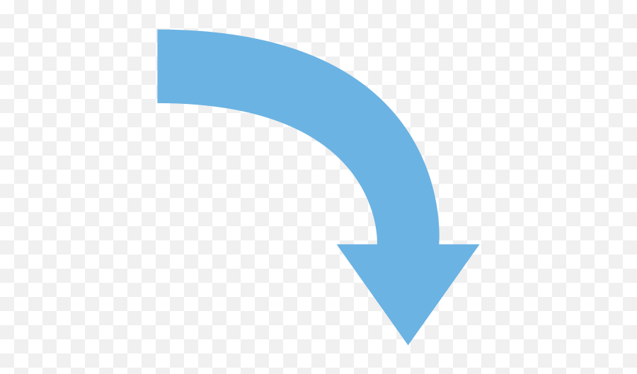 Arrow Pointing Rightwards Then Curving Downwards Id - Arrow Curve Down Right Png,Pointing Arrow Png