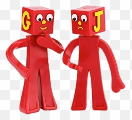 Gumby Characters The Blockheads - G And J Blockheads Png,Gumby Png