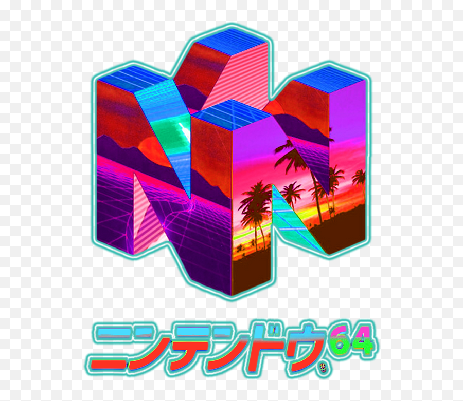 Nintendo 64 Vaporwave Tapestry - Nintendo 64 Vaporwave Png,Vaporwave Logo