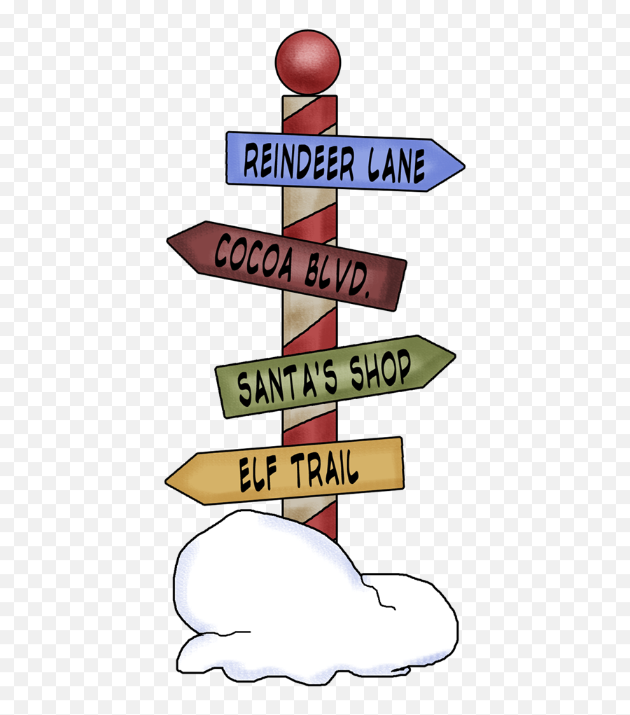 North Pole Sign Png Transparent Clipart - Street Signs Pole Transparent,North Pole Png