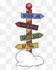 North Pole Sign Png Transparent Clipart - Street Signs Pole Transparent,North Pole Png