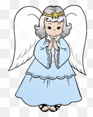 Christmas Angel Wallpapers Cartoon - Angel Drawings For Kids Png,Christmas Angel Png