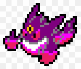 Mega Gengar Pixel Art Clipart - Full Size 4501190 Pokemon png