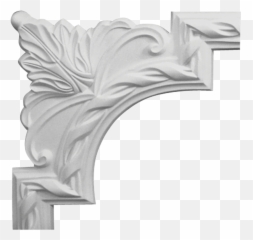 9 38w X 38h Valeriano French Ribbon Panel Moulding Corner Matches Pml02x00va - Molding Png