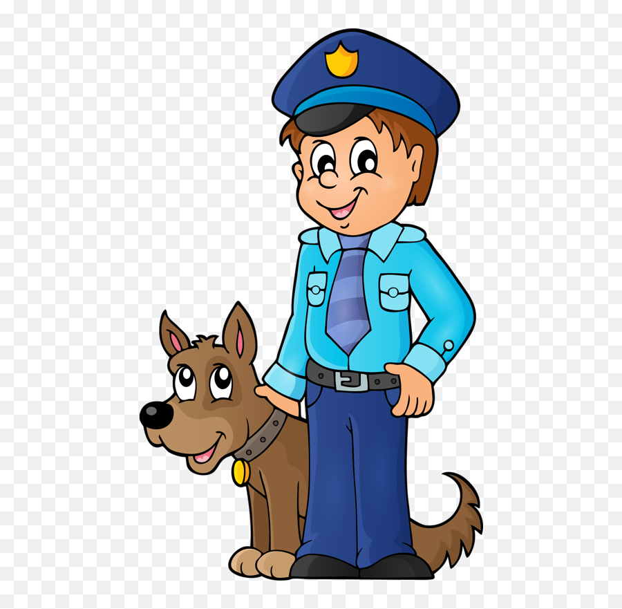 Coloring Books For Kids Design Vector Png - Policeman And Policia Con Un  Perro Animado,Dog Clipart Transparent - free transparent png images -  