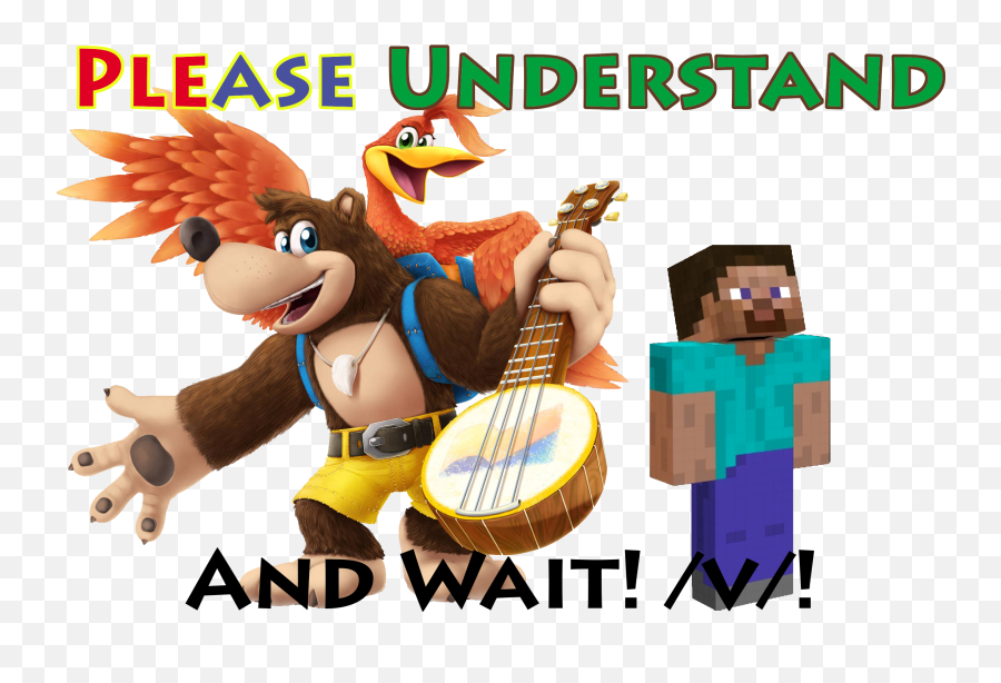 Please Wait Png - 2mib 2283x1560 Please Wait Banjo Banjo Kazooie Smash Png,Banjo Kazooie Transparent