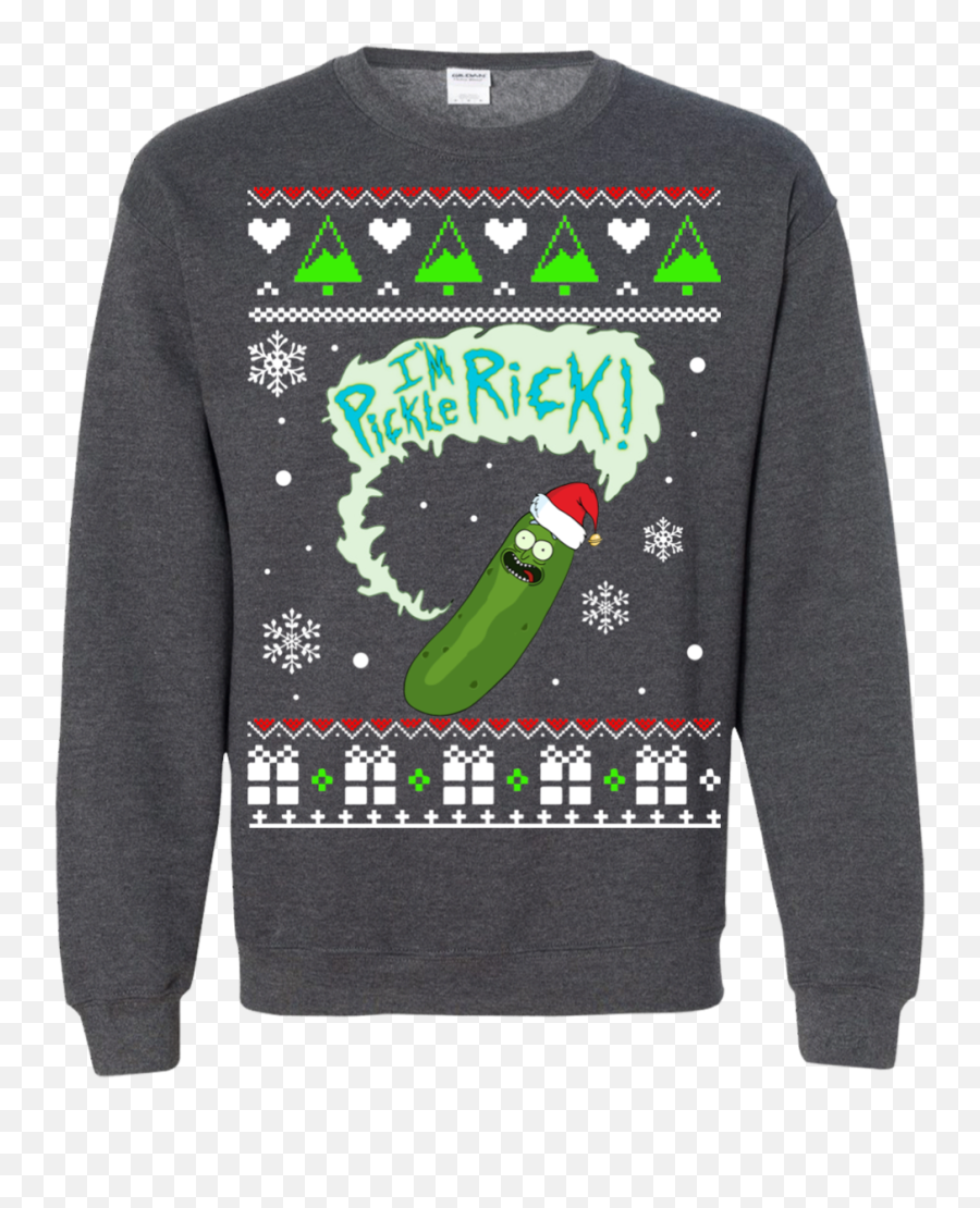 Im Pickle Rick Christmas Sweatshirt - Camaro Ugly Christmas Sweater Png,Pickle Rick Transparent