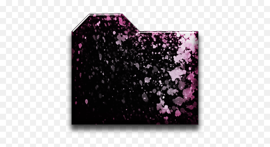 Download Black And Pink Folder Icons - Icon Png Image With Girly,Glitter Icon