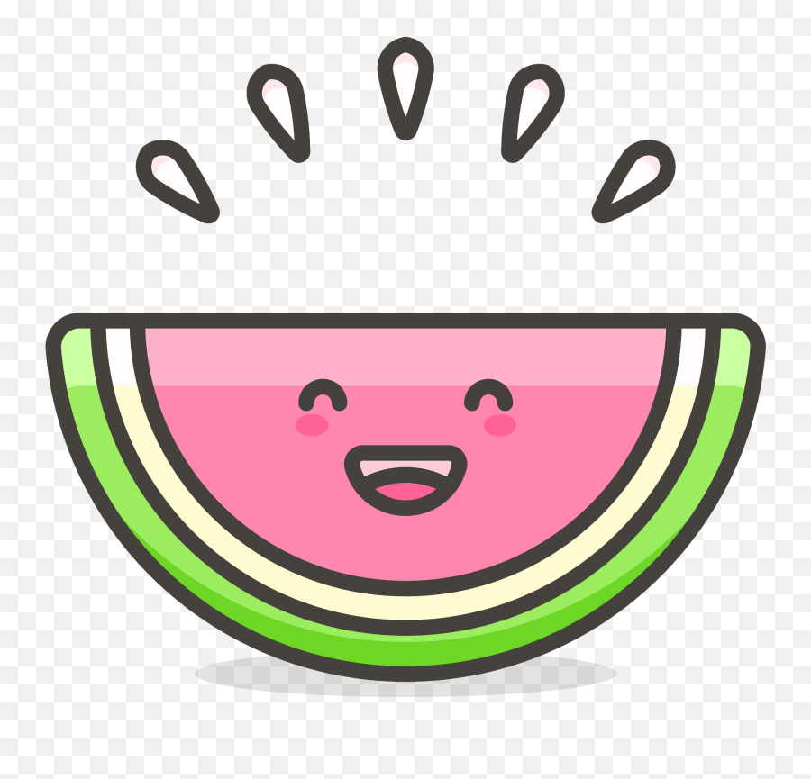 Watermelon Funny Food Free Icon Of - Happy Png,Gambar Icon Lucu