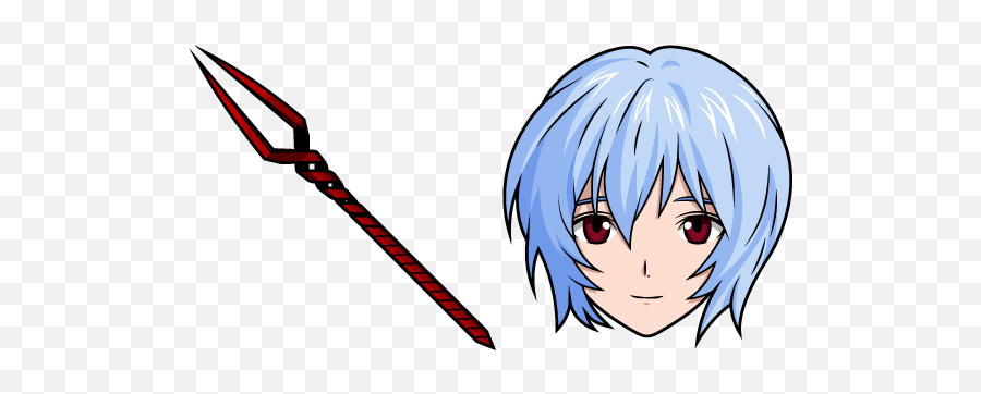 Neon Genesis Evangelion Rei Ayanami And Spear Of Longinus - Rei Ayanami Cursor Png,Winry Rockbell Icon