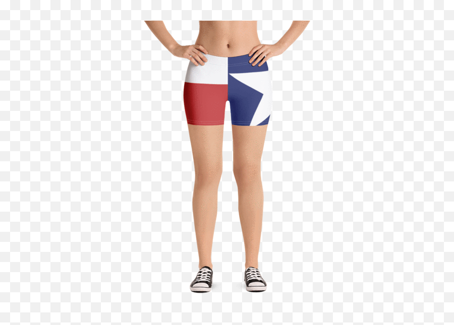 Texas Flag Spandex Shorts U2013 Swagger - Leggings Png,Texas Flag Png