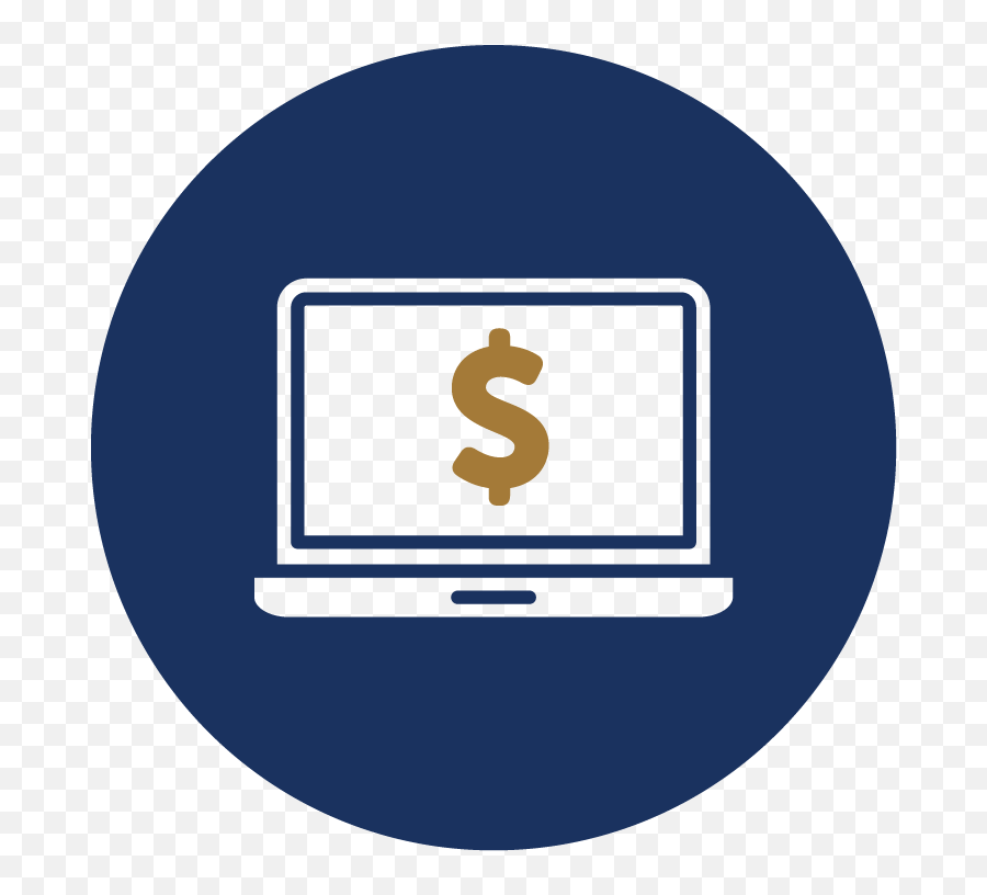 Online Banking Clipart Computer - Navy Blue Youtube Icon Navy Blue Youtube Icon Png,Youtube Icon Png