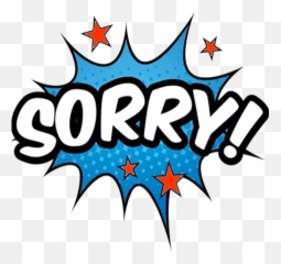 I Am Sorry Stickers - Im Whatsapp png