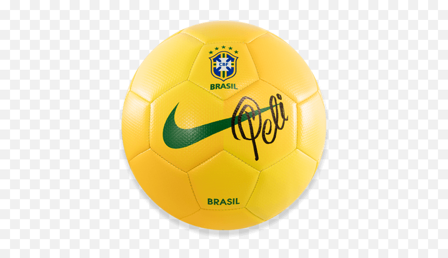 Pele Autographed Brazil Nike Soccer - Brazil Soccer Ball Pele Png,Nike Football Icon Ohio State