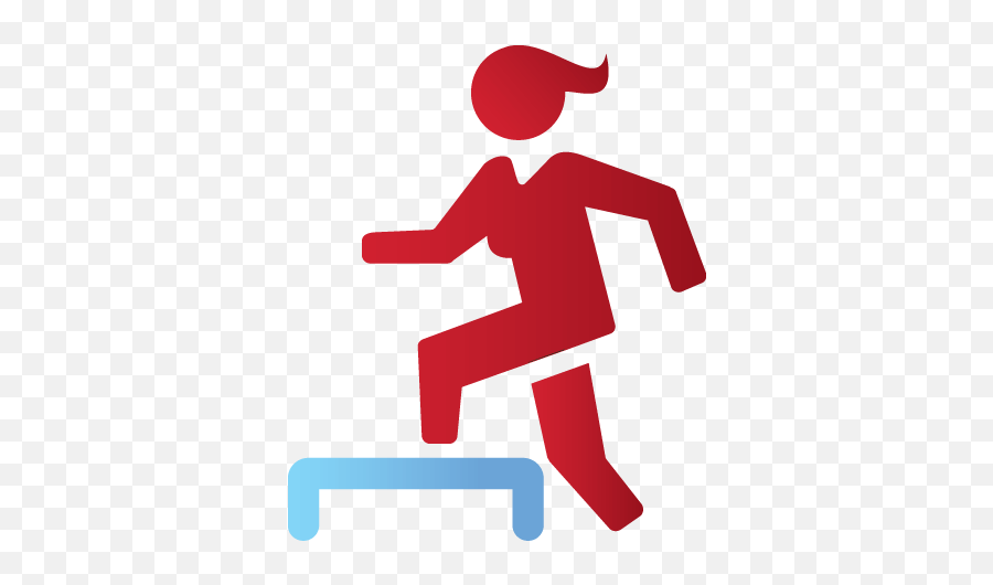 Step - Woman Stepping Up Clipart Png,Step Up Icon