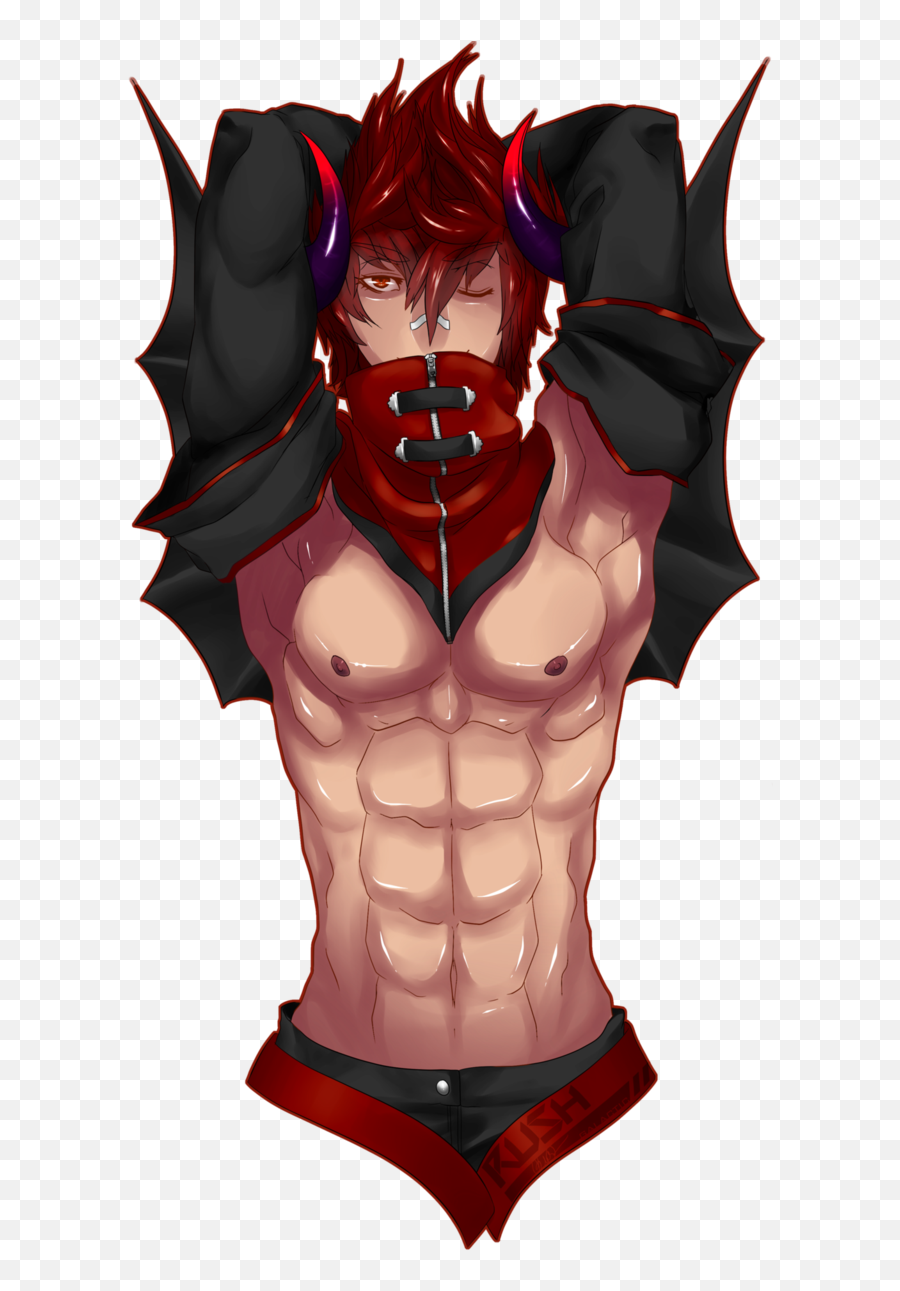Download Buff 2 By Galactic - Rush Anime Muscular Male Abs Anime Boy With  Abs Png,Abs Png - free transparent png images 