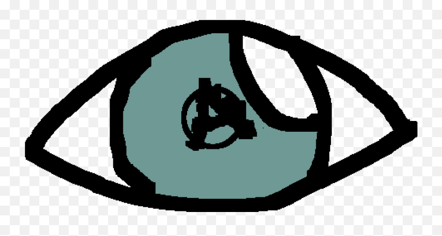 Pixilart - Anarchy Symbol Eye By Potatorlife Design Png,Eye Icon Transparent
