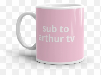 Mug With Icon And Sub To Arthur Tv Print Pink - Magic png