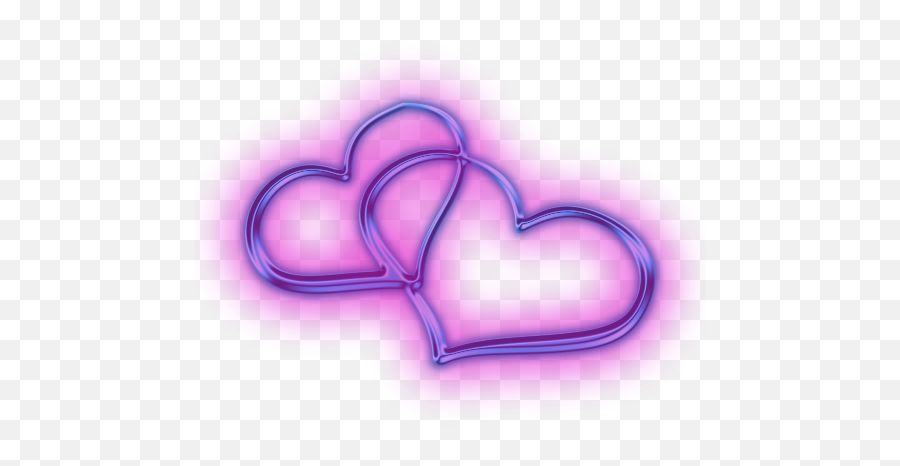 Pink Heart Clipart Transparent Png - Stickpng Neon Purple Icon Png,Pink Hearts Png