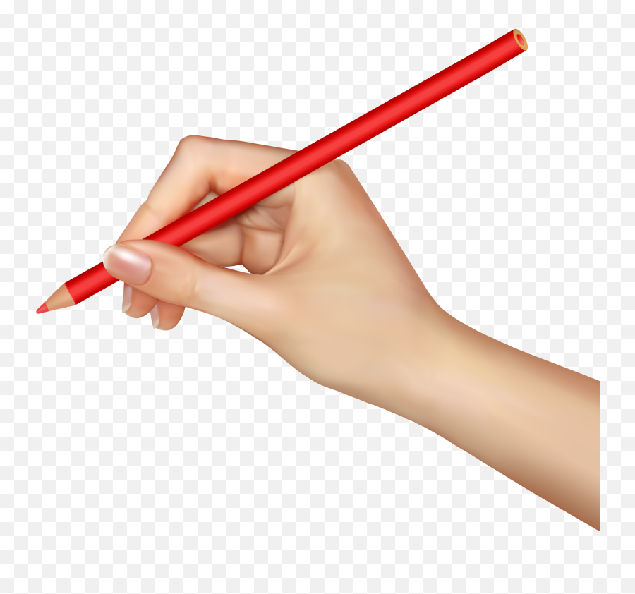 Pencil In Hand Hands Png Image Free Holding