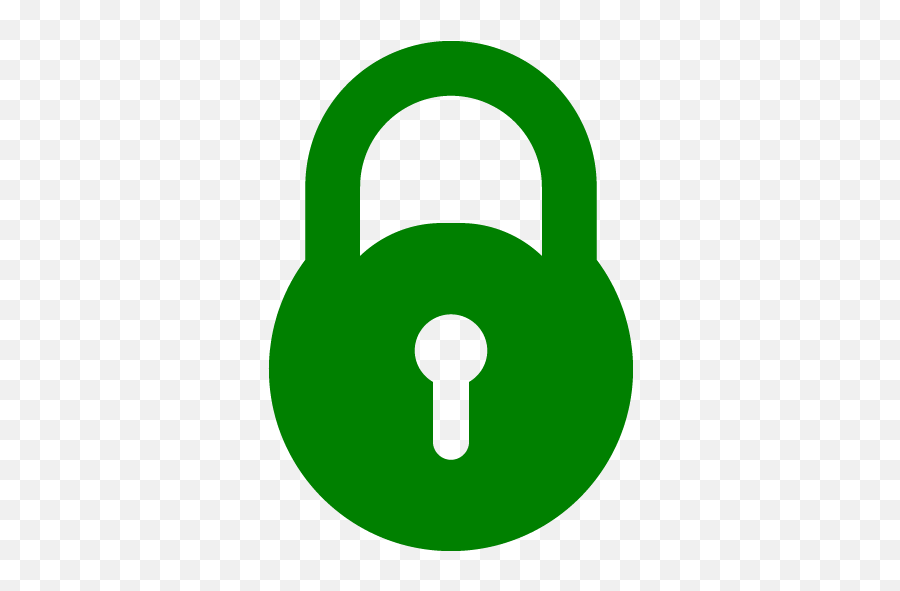 Green Lock Icon - Free Green Lock Icons Green Lock Png,Locked Door Icon
