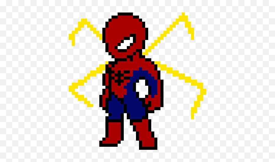 Iron Spiderman Pixel Art Maker - Spider Man Pixel Art Png,Iron Spider Png