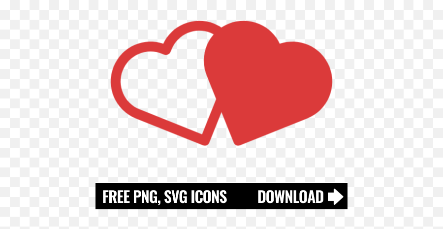 Free Red Two Hearts Icon Symbol Png Svg Download - Girly,Two Hearts Icon