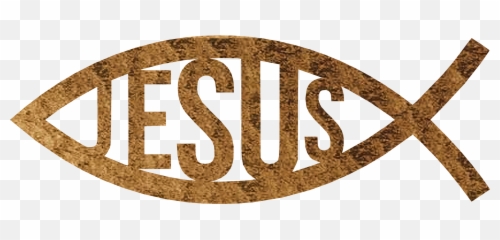 Jesus Fish - Metal Wall Art Language png