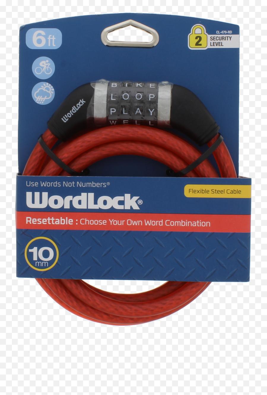Wordlock Quick Release 10 Mm Silver Bicycle Lock - Walmart Synthetic Rubber Png,Icon Pop Mania Level 3