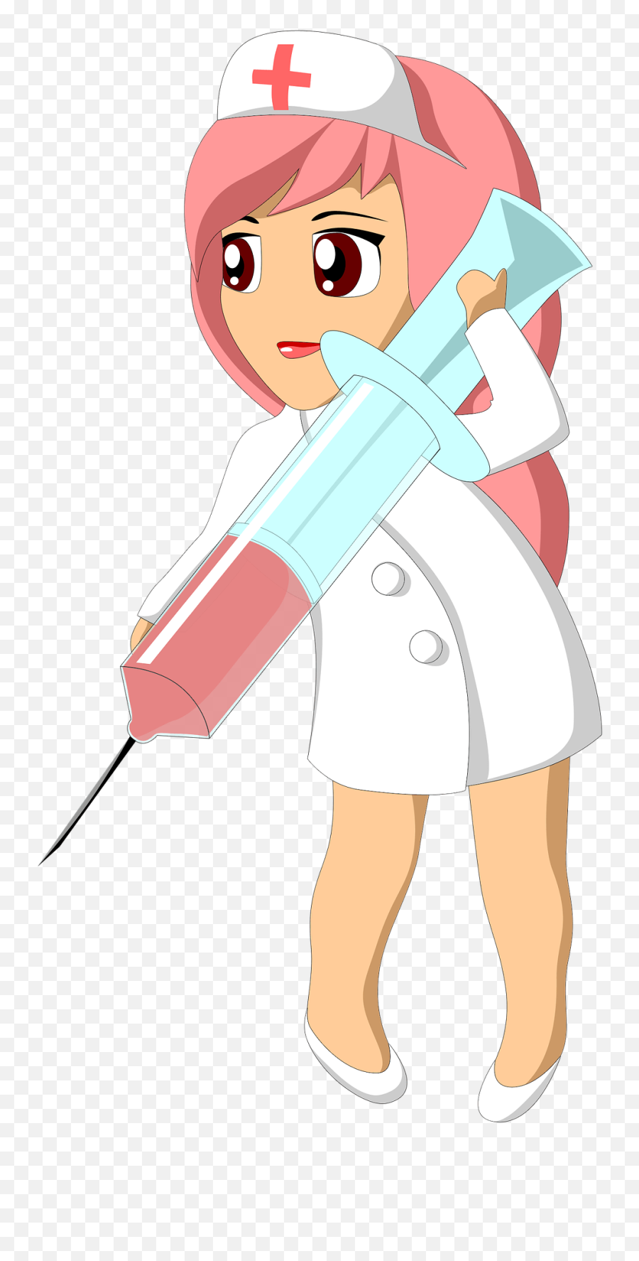 Nurse Hat Png - Nurse With Injection Clipart,Nurse Hat Png