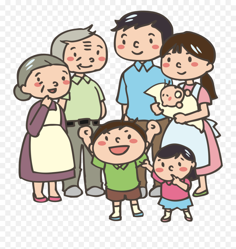 Father Clipart Family 2 Transparent Free - Family Cartoon Picture Png,Family Clipart Png