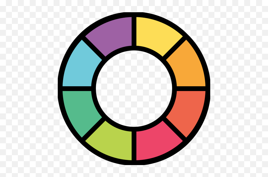 Color Wheel Icon Of Colored Outline Style - Available In Svg Competences Icon Png,Color Wheel Png