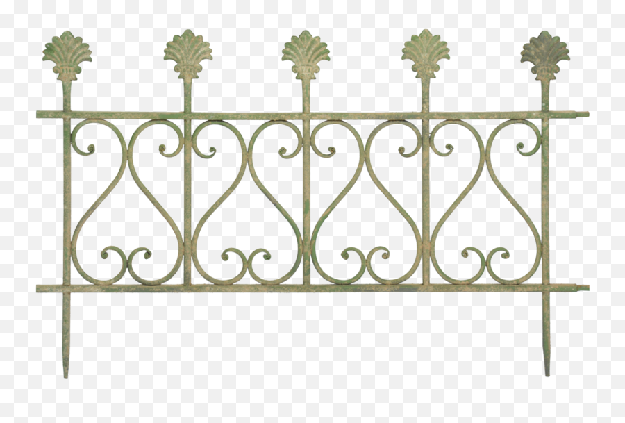 Am Green Fence S - Esschert Design Leszúrható Fém Ágyásszegély Png,Metal Fence Png