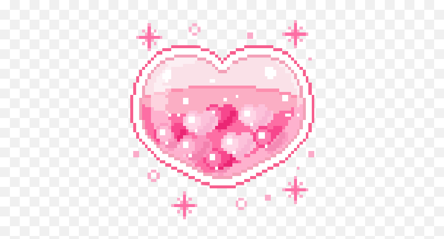 Phpc35 - Kawaii Hearts Png,Pixel Heart Png
