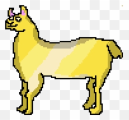 Golden Llama Pixel Art Maker - Clip Art Png,Llama Png