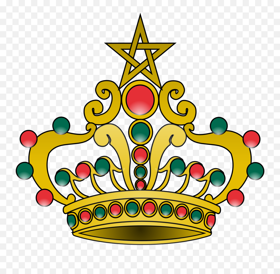 Thorn Crown Png - Coat Of Arms Of Morocco,Thorn Crown Png