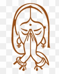 Welcome Hand Png Clipart - Namaste Drawing