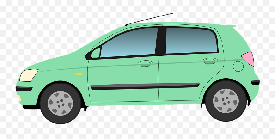 Car Green Hyundai - Car Clipart Public Domain Png,Green Car Png