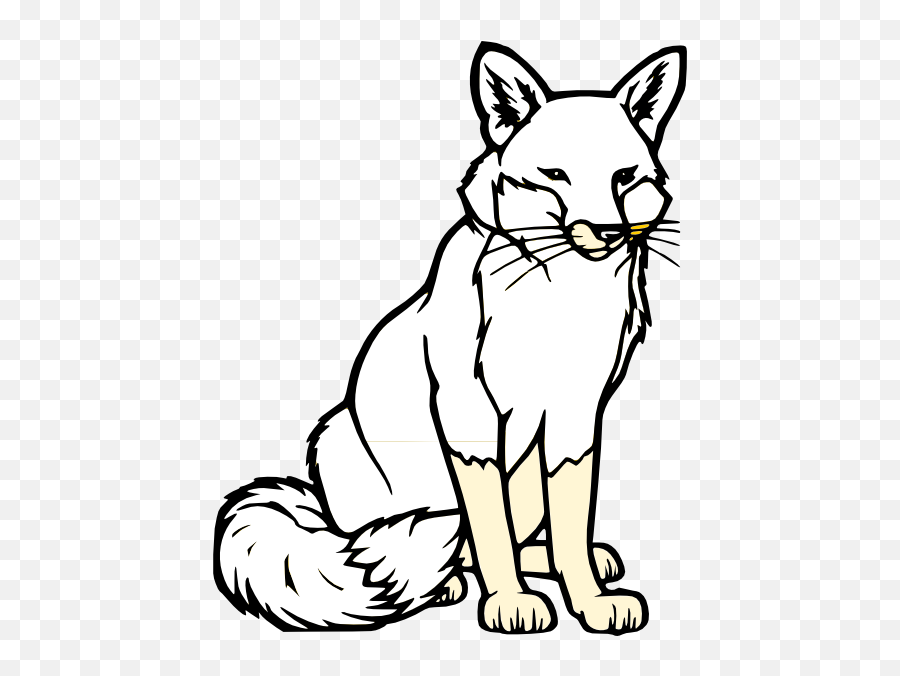 Black And White Stock Fox Png - Fox Black And White,Fox Clipart Png