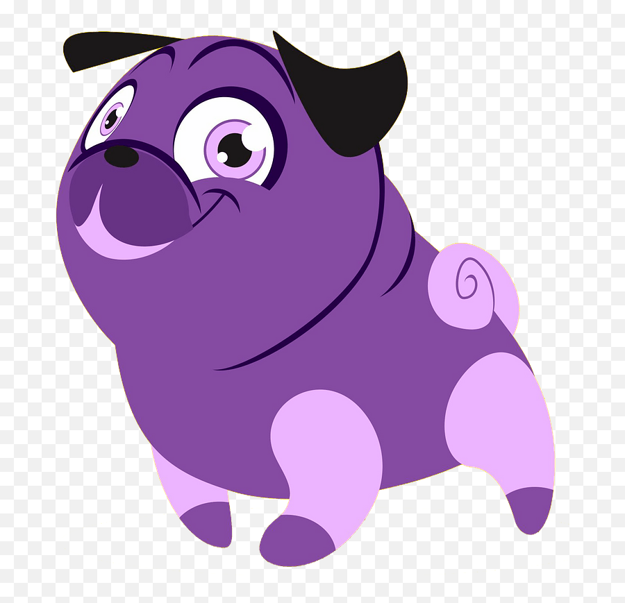 Cartoon Dog Clipart - Purple Dog Clipart Png,Dog Cartoon Png