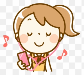 All Photo Png Clipart - Cartoon Girl Listening To Music Listening To Music Png,Music Transparent