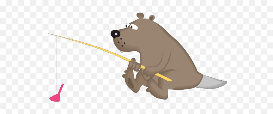 Beaver Fishing Png Svg Clip Art For Web - Download Clip Art Hippopotamus,Beaver Png