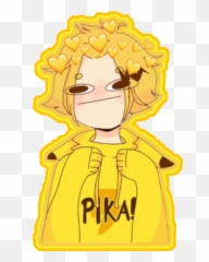 Download Pikachu My Hero Academia Denki Hd Png - Denki My Hero Academia Pikachu,My Hero Academia Logo Png