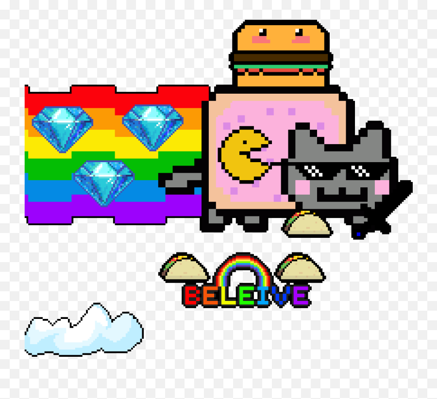 Gif Nyan Cat Png Transparent Cartoon - Nyan Cat Gif Transparent,Nyan Cat Png