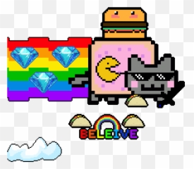 Gif Nyan Cat Png Transparent Cartoon - Nyan Cat Gif Transparent,Nyan Cat Png