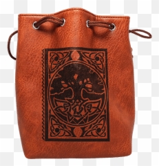 Download Spell Book Dice Bag - Dice Full Size Png Image Leather,Book Bag Png
