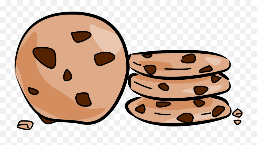 Cookie Clip Art Clipart Chocolate Chip - Cookie Clipart Png,Cookies Transparent Background